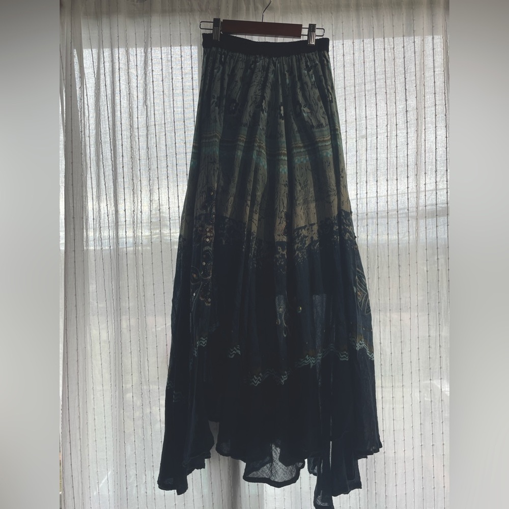 BOHO VINTAGE A- Line Skirt with detailing